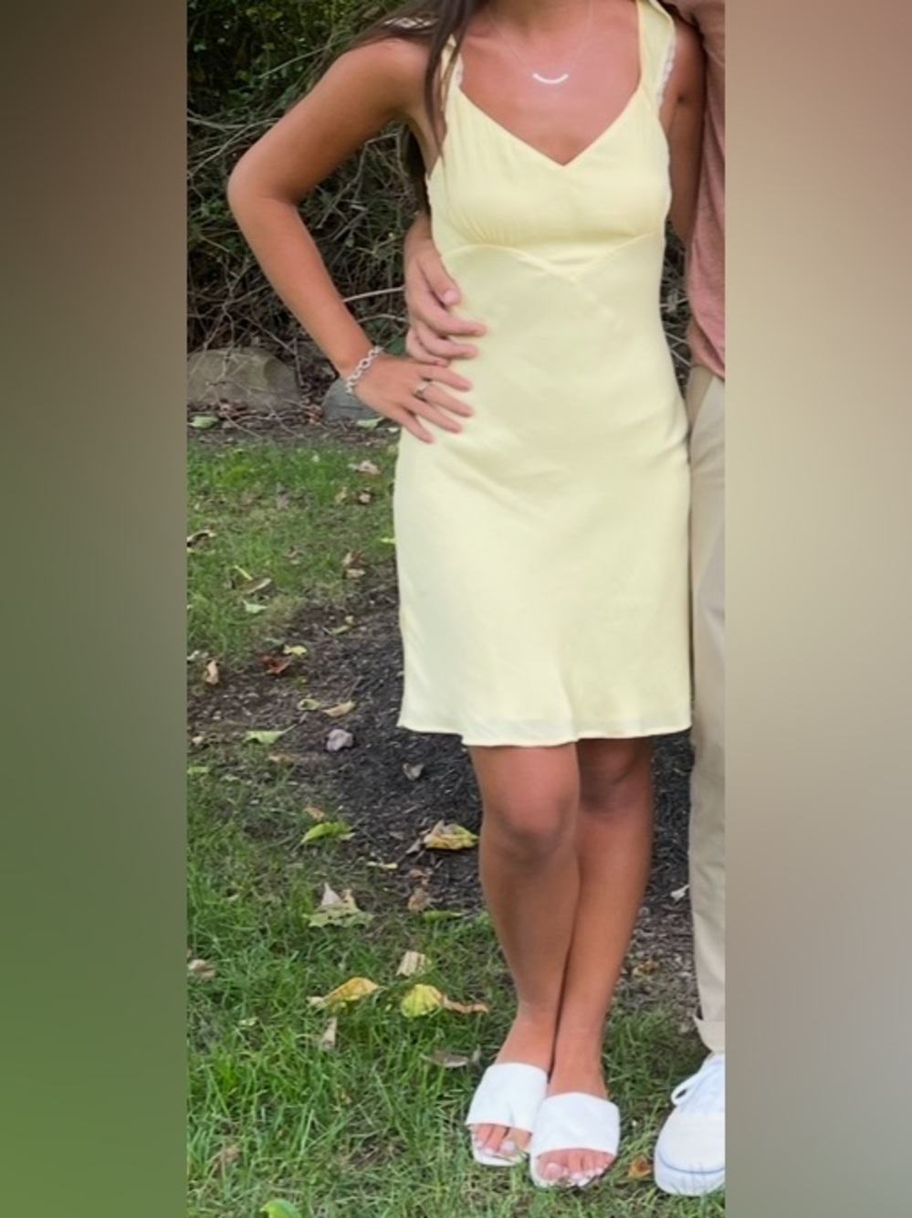 LPA Yellow Mini Dress
